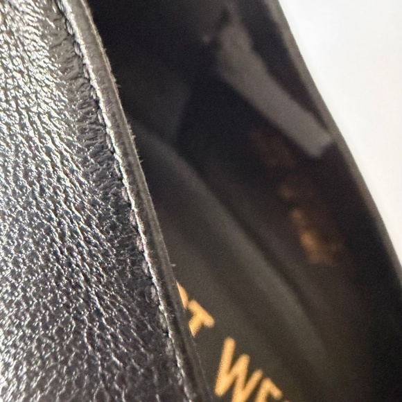 Stuart Weitzman Flareblock 60 Black Nappa Patent Pump Size 10 Includes Box - Picture 10 of 10